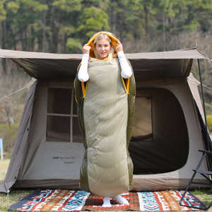 Sacco a pelo compatto da viaggio per adulti, <span class=keywords><strong>trekking</strong></span> all'aperto, festival, <span class=keywords><strong>viaggi</strong></span> in auto, facile da trasportare con sacca di stoccaggio - Product Image 3