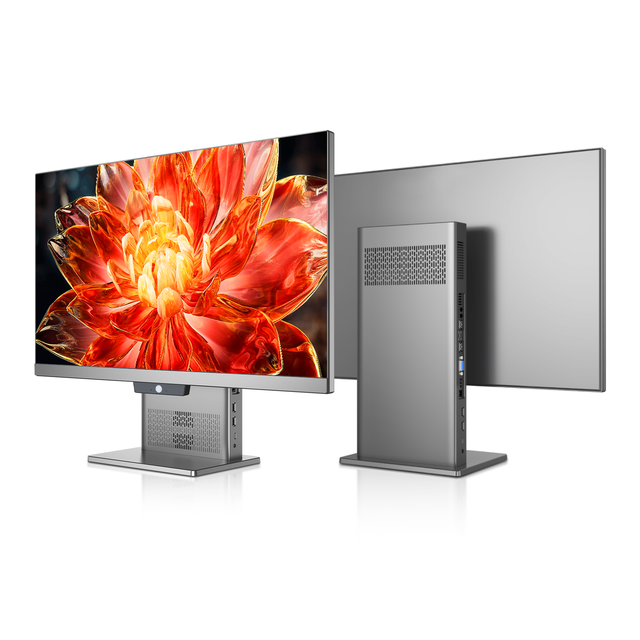 27 Inch Business All-in-One Pc Intel I3 I5 I7 9 12 14Gen Monoblock Pc with Wifi Bluetooth Built-in Camera Speaker Office Aio