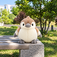 Peluche personnalisée OEM/ODM avec logo, jouet en peluche en coton PP, oiseau en peluche, coussin câlin, compagnon pour enfants, cadeau d'anniversaire