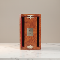 Boîte à gin de luxe personnalisée, boîte de présentation pour bouteille de vin, gaufrage, revêtement UV, laque, design à double porte, boîte cadeau en carton pour