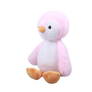 Peluche Natalizio a Forma di Pinguino Rosa Seduto, Animale di Pezza in Tessuto di <span class=keywords><strong>Visone</strong></span>, Imbottito con Cotone PP, Antistress, Ricamato, Tre Misure - Product Image 2