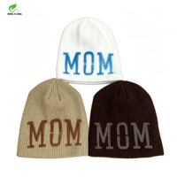 Bonnet tricoté personnalisé Wins Flying pour homme et femme – Bonnet d'hiver doublé, idéal pour Noël