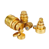 Coloré noir argent Rose or cuivre 5g 10g 15g 30g 50g 60g 100g 120g 150g boîtes rondes boîte en fer blanc pot en aluminium baume à lèvres boîtes en fer blanc
