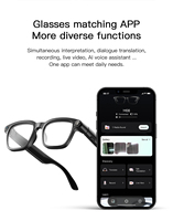 Lunettes Intelligentes M08 avec Portée Sans Fil de 15M, Caméra Intégrée pour Photos, Enregistrement Vidéo et Audio, Traducteur IA, Lunettes de Soleil