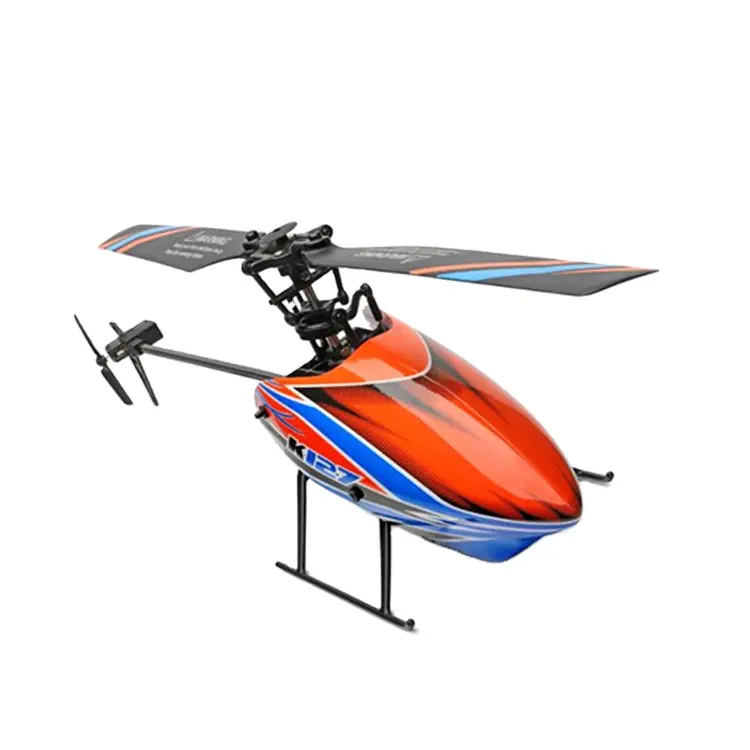 Juguete de helicóptero XK K127, 2,4 GHz, 4 canales, 6 giroscopios, doble Motor, mantenimiento de altitud, helicóptero con Control remoto, modelo de juguete