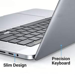 Ordinateur portable fin et léger WANDONG, écran 14/15,6 pouces, clavier anglais, Windows 10 Pro, 144 Hz, SSD, AMD, neuf, pour bureau. - Product Image 4