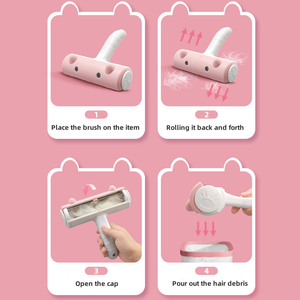 Pet Hair Removal <strong>Brush</strong> Cat Bed Hair Cleaning Sofa Cleaning <strong>Rabbit</strong> Ear Hair Removal <strong>Brush</strong> With Roller Type - Product Image 4