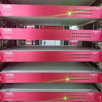 Broadcast 4-Kanal 3G SDI Video Glasfaser-Transceiver Sender-Empfänger-Set FC-Anschluss 100KM Yukuan YUK100-04HD 3 Jahre