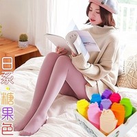 Collants japonais 100D en nylon sans couture couleur bonbon jambe légère bas en velours épais pour femmes pour le printemps été
