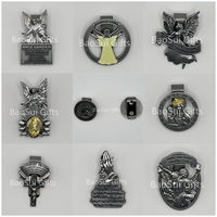 Badge religieux moderne en alliage de zinc avec clip de visière et impression sérigraphiée - Artisanat métallique religieux