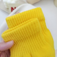 Gants d'hiver chauds unisexes pour adultes, en coton/spandex/polyester tricoté, couleur unie, entièrement couvrants, avec doigts séparés, pour la plage