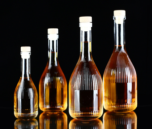 Bouteille en verre plate transparente vide moderne de 200 ml, 375 ml, 500 ml pour spiritueux, <span class=keywords><strong>vodka</strong></span>, whisky, gin, tequila, rhum, <span class=keywords><strong>cocktail</strong></span>, brandy - Product Image 2