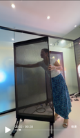 Écran LED transparent holographique 3D flexible invisible pour fenêtres en verre, intérieur, P3.91, P6.25, P8, P10