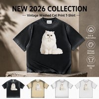 T-shirt col rond 100% Coton 230GSM délavé à bords dégradés, vierge, effet vieilli, pour homme, style streetwear, personnalisable avec logo INSEEKS-TM8999