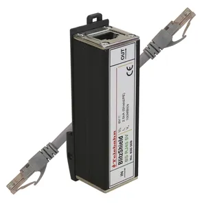 Ethernet-Überschussschutzvorrichtung 100 Mbit/s 35 mm DIN Schienensignal 5 V/24 V 5kA RJ45 Verbinder SPD für Netzwerk-Überschussschutz
