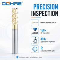 DOHRE Fraise carrée en carbure haute précision 4F HRC45/55/60 de 12 mm pour usinage CNC d'alliages de titane