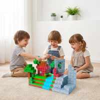 Assemblage de jouets magnétiques carrés, blocs de construction magnétiques, modèle de jouet éducatif pour enfants