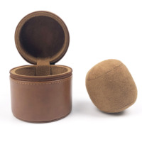 Boîte-cadeau de montre portable de luxe de voyage en cuir artificiel avec logo personnalisé boîte de voyage pour montre boîte de rangement pour montre