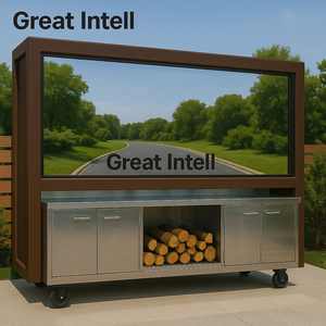 Conjunto de Muebles Modulares para Cocina Exterior, para Carrito de Comida, Parrilla, Crepería, Carrito de Hot Dogs - Product Image 1