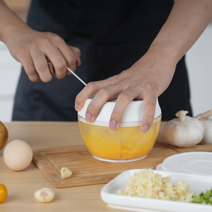 Hand Pull Manual Veggie Stainless Steel Onion <strong>Garlic</strong> Kitchen Accessories Egg Mixer Food Vegetable Chopper - Product Image 1