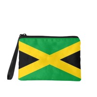 Porte-monnaie avec drapeau de la Jamaïque, pochette à fermeture éclair, organisateur compact, porte-espèces, rangement pour cartes, accessoire cadeau