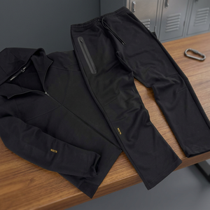 Ensemble jogging deux pièces pour femme de haute qualité, veste à capuche zippée imprimée et pantalon de jogging, respirant, séchage rapide, léger, 100% coton - Product Image 3