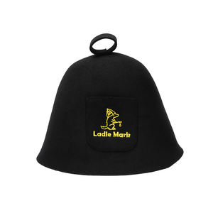 Sombrero de fieltro de lana merino 100% sin costuras blanco de alta calidad para sombrero de Sauna Banya ruso - Product Image 4