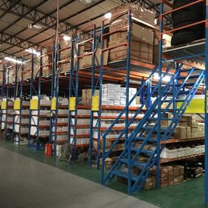 Полка для промышленных складов, мезонинная полка с многоуровневой стальной платформой, система стеллажей от производителя - Product Image 4