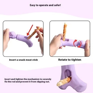 Yeni tasarım çevre dostu kauçuk döner ağaç çatal köpek oyuncak Bite dayanıklı aperatif sopa Fixer için sıkıntı kabartma - Product Image 2