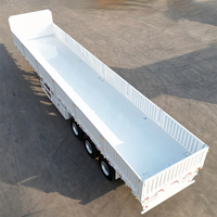 Semi-remorque à ridelles robuste à 3 essieux de 13 m en acier haute résistance pour le transport de marchandises générales