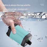 Pompe de douche de camping portable rechargeable avec batterie 6000 mAh, écran LED, étanche pour la randonnée et les voyages en extérieur