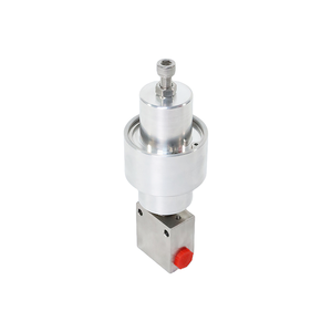 Vanne à aiguille pneumatique haute pression, acier inoxydable 316L, NPT3/8, normalement fermée, 10000 PSI 69 MPa, aiguille - Product Image 5