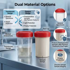 Conteneur <span class=keywords><strong>à</strong></span> échantillons en PP autoclavable 100 ml, gobelet de collecte d'échantillons d'urine et de selles avec bouchon <span class=keywords><strong>à</strong></span> <span class=keywords><strong>vis</strong></span>, pot de test d'échantillons de laboratoire stérile jetable - Product Image 4