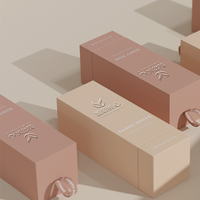 Boîte d'emballage en papier de haute qualité de luxe avec logo personnalisé matériaux recyclés cosmétiques de soins de la peau utilisation de la crème pour le visage stratification mate