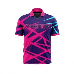 Camisetas de Cricket Profesionales Personalizadas, Uniformes con Impresión por Sublimación Personalizada, 100% Poliéster de Secado Rápido, Logotipo Personalizado - Product Image 2