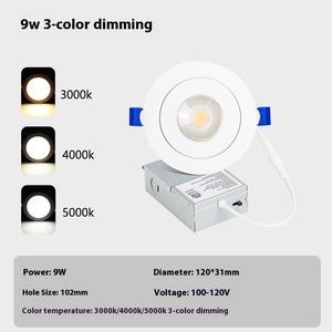 2025 vente en gros Anti-éblouissement rotatif 9w 12w Trimless Design projecteur réglable encastré Downlights <span class=keywords><strong>LED</strong></span> plafonnier - Product Image 6