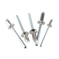 Mandrin de traction en acier inoxydable, classe 10 11 A2-70 A4 AISI Break, tête fraisée CSK, extrémité ouverte, Rivet aveugle DIN 7337