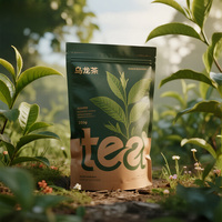Sachets de thé debout à impression personnalisée pochette en plastique pour granola de thé aux épices avec fermeture éclair sac d'emballage en PE