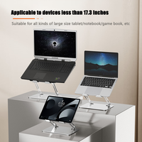 Support portable pliable pour ordinateur portable, réglable en hauteur, en acier carbone, pour Macbook/tablette