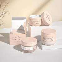Pot de crème pour le visage OEM ODM 250ml 350ml, pots en PET avec couvercles à clapet, bouteilles en plastique pour gommage corporel et après-shampoing, personnalisables