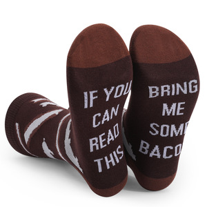 Calcetines Casuales de Algodón para Hombre, Transpirables, Absorbentes del Sudor, Duraderos, con Diseño de Letras, para Primavera, Regalo para Madre, Esposa, Cumpleaños, Festividades - Product Image 3