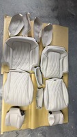 Housses de siège de voiture personnalisées imperméables de luxe pour Benz Vito V-class, housse de siège auto personnalisée