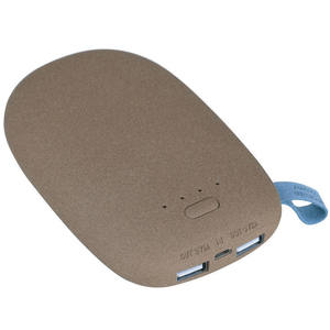 Venta DE FÁBRICA DE Shenzhen, Banco de energía USB dual con luz indicadora de energía, forma de piedra portátil, bancos de energía de 10000Mah - Product Image 3