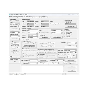 865-868 MHz UHF RFID เครื่องอ่านแบบบูรณาการพร้อม8dBi เสาอากาศฟรี c ++ C # Java SDK สำหรับจัดการ<span class=keywords><strong>รถ</strong></span> - Product Image 6
