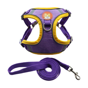 ONESTEP produsen grosir kustom rompi anjing reflektif tanpa tarik tali dada nilon tombol bantalan berpori untuk hewan peliharaan - Product Image 5