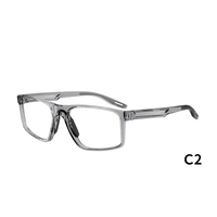 Gafas Unisex Premium Deportivas con Protección Anti-Luz Azul, Montura Completa Cuadrada, Lentes Graduadas, TAC Gris, Alta Calidad, Ligeras y Modernas