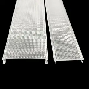 Aangepaste Extrusieprofielen Kunststof Voor Polycarbonaat Doorzichtige Pc Lichte Dekking Led Licht Diffuser Cover