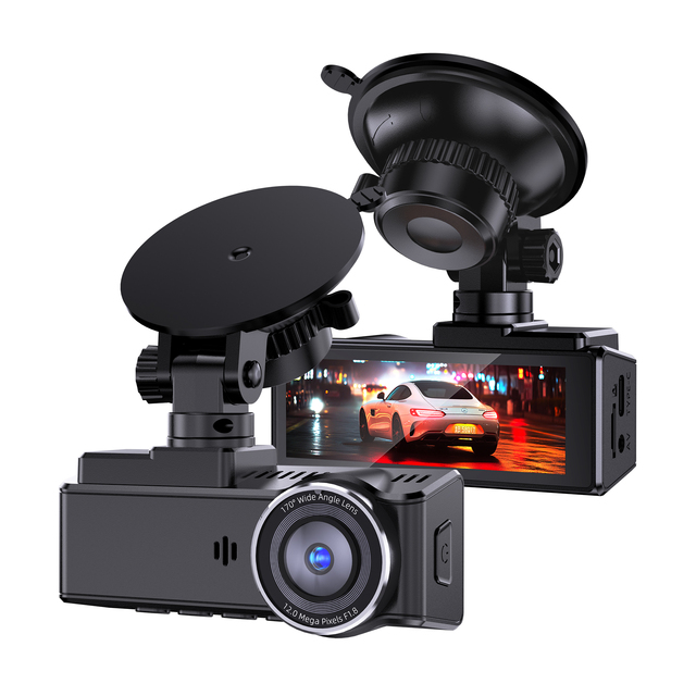 Popular Dual Recording Dashcam Dual Channel 3.2 Inch Front 4K+1080P WiFi Parking Monitor Car DVR Video Recorder 1 Year Rotating