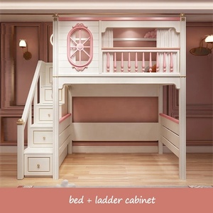 Letto a Castello per Bambini con Scrivania e Armadio Integrati, Combinazione Camera da Letto <span class=keywords><strong>Principessa</strong></span>, Vendita all'Ingrosso - Product Image 5