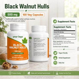 Cápsulas Veganas de Cáscara de Nuez Negra (<span class=keywords><strong>Juglans</strong></span> <span class=keywords><strong>Nigra</strong></span>) para Limpieza Intestinal Diaria, Desintoxicación Herbal y Bienestar Digestivo - Product Image 2
